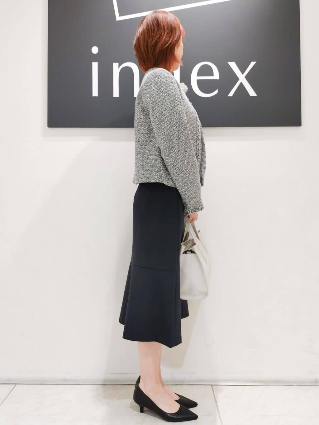 n.さんの「index｜《5色展開／S-LLサイズ》ストレッチマーメイドスカート／セットアップ対応【洗濯機洗い可／イージーケ」を使ったコーディネート