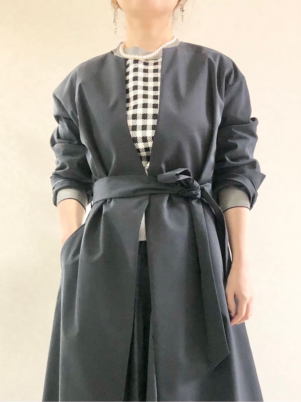 sayuさんの「UNTITLED｜◆【撥水】コットンライク ストレッチコート」を使ったコーディネート