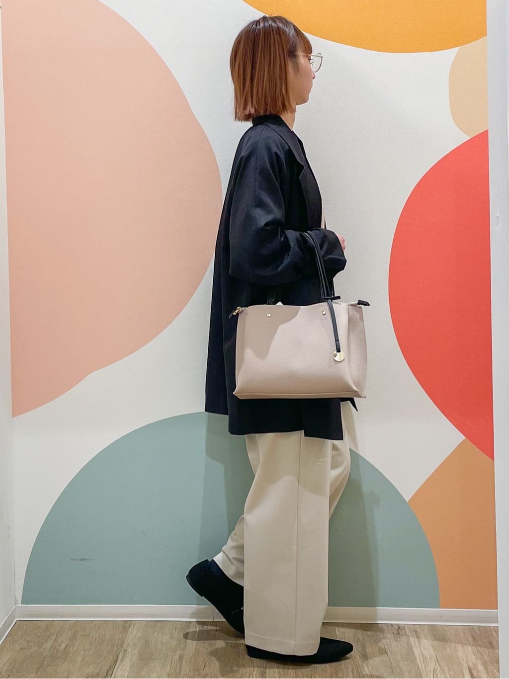 とまとさんの「SHOO･LA･RUE｜◆【洗える】ニットポインテッドローファー」を使ったコーディネート