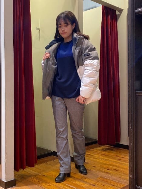 かわぴーさんの「TAKEO KIKUCHI｜【Made in JAPAN】播州織 ヘリンボン ストレート パンツ」を使ったコーディネート
