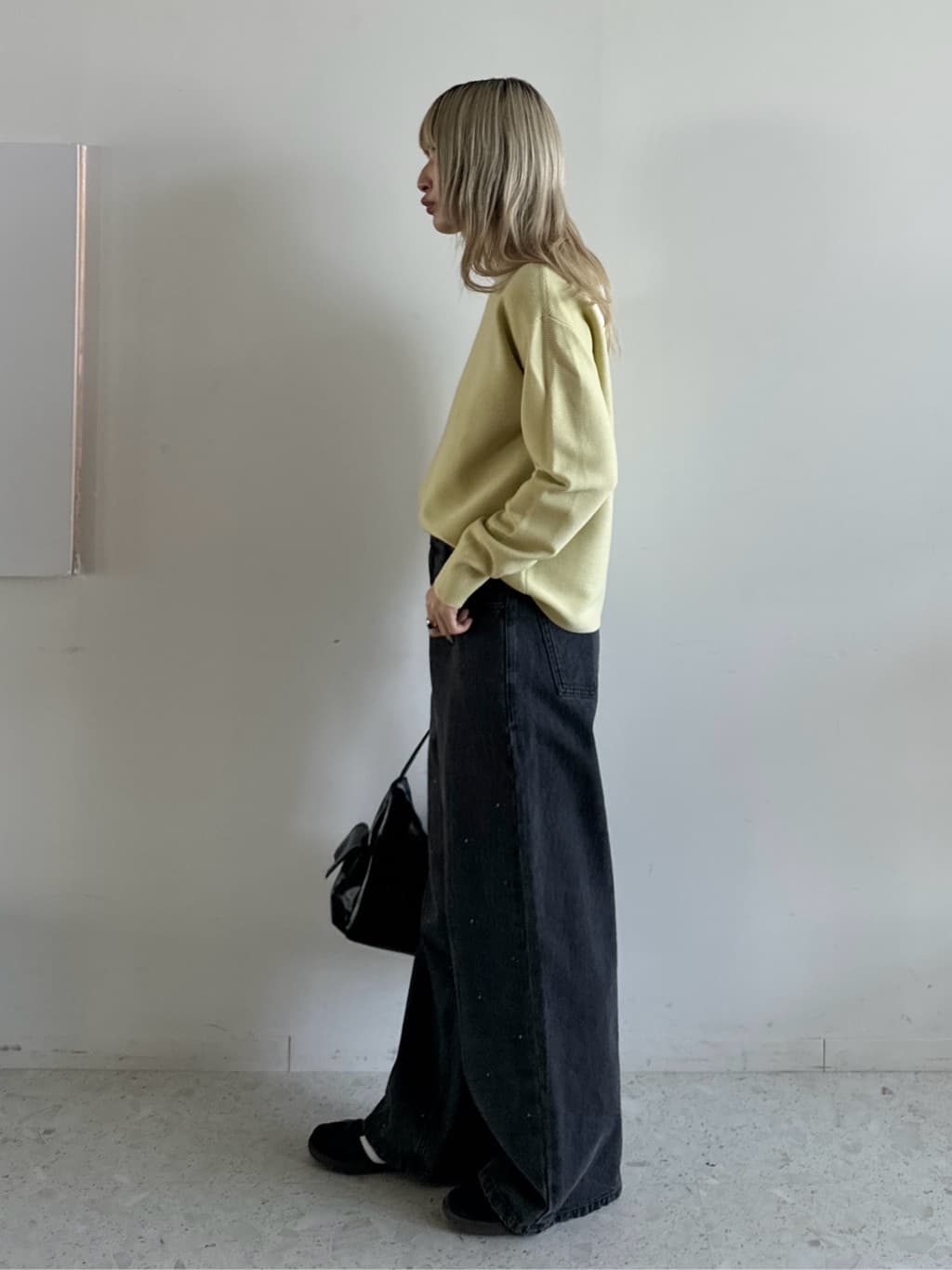 omaさんの「THE SHOP TK｜◆【毛玉になりにくい/蓄熱性】春色_美人ガーターニット/洗える/体形カバー」を使ったコーディネート