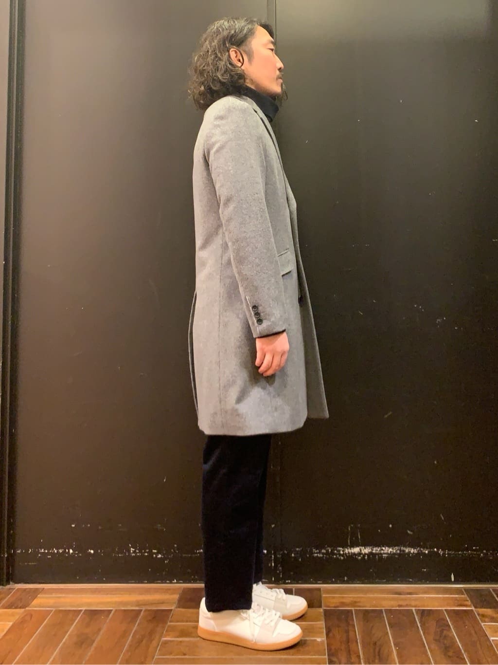 木村剛さんの「TAKEO KIKUCHI｜ウールカシミヤブレンド チェスターコート」を使ったコーディネート