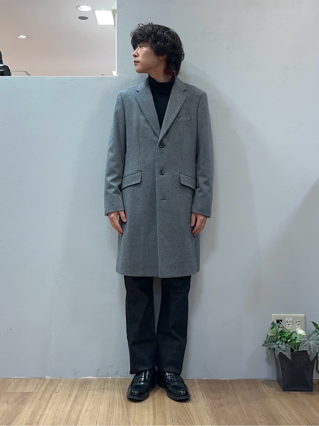 Uさんの「TAKEO KIKUCHI｜ウールカシミヤブレンド チェスターコート」を使ったコーディネート