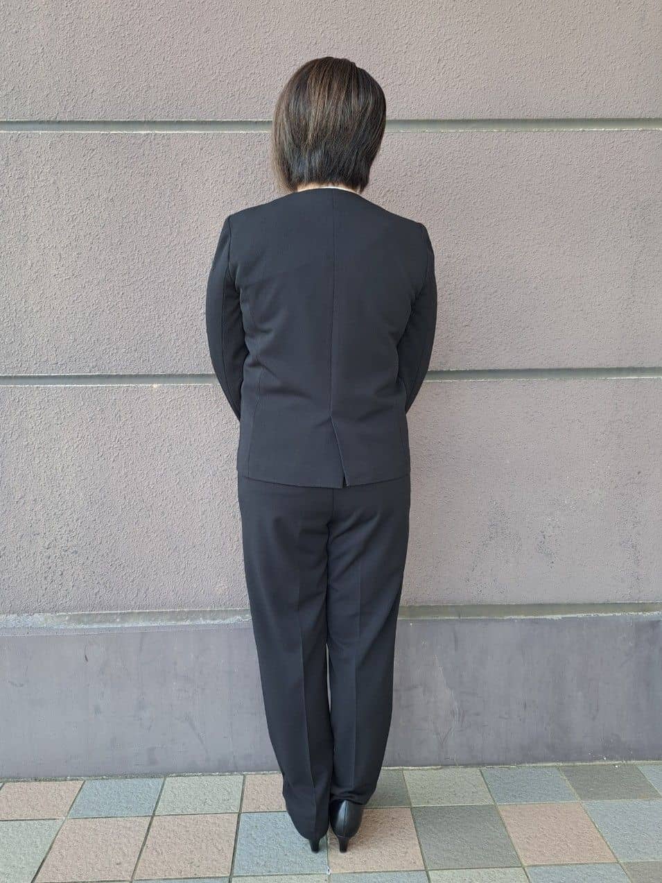 高さんの「SHOO･LA･RUE｜◆【洗える/S-3L/セットアップ可】セレモニーや通勤に カットジョーゼット Vネックジャケット」を使ったコーディネート