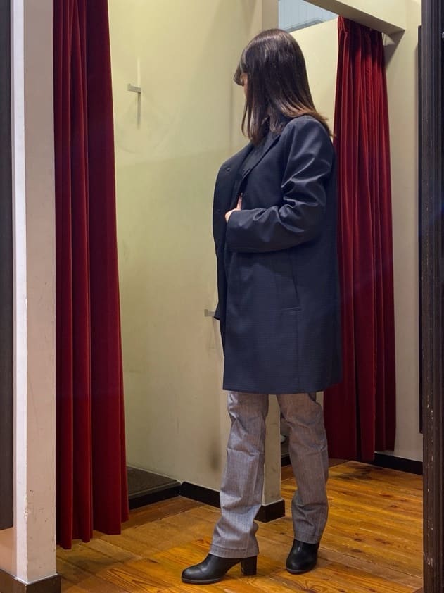 かわぴーさんの「TAKEO KIKUCHI｜【Made in JAPAN】播州織 ヘリンボン ストレート パンツ」を使ったコーディネート