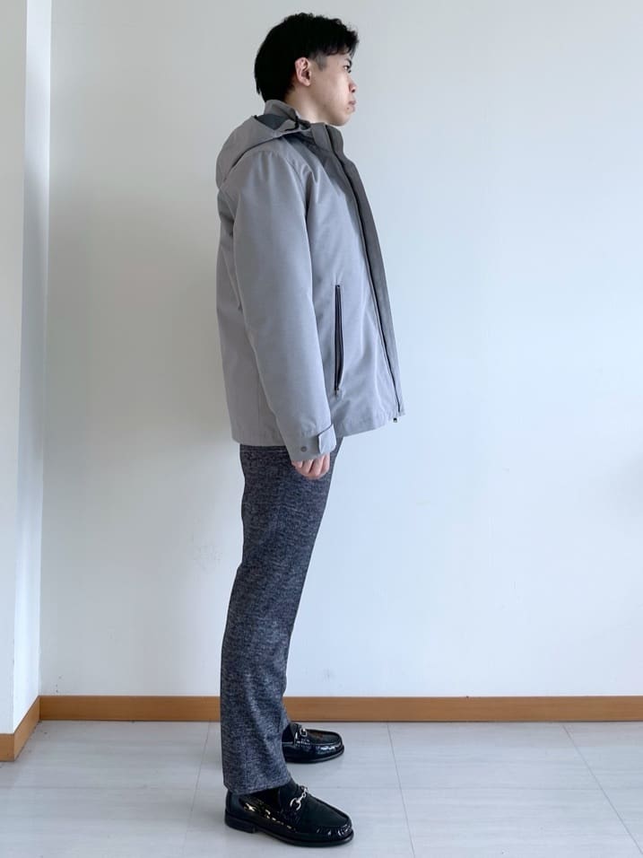 イッシーさんの「TAKEO KIKUCHI｜【ONOFF対応】TRダブルニット ストレッチパンツ」を使ったコーディネート