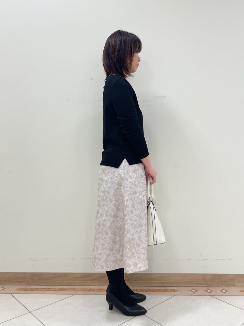 hanaさんの「Reflect｜◆【夏SALE／フォーマル/通勤にも使える】スクエアフォルムバッグ」を使ったコーディネート