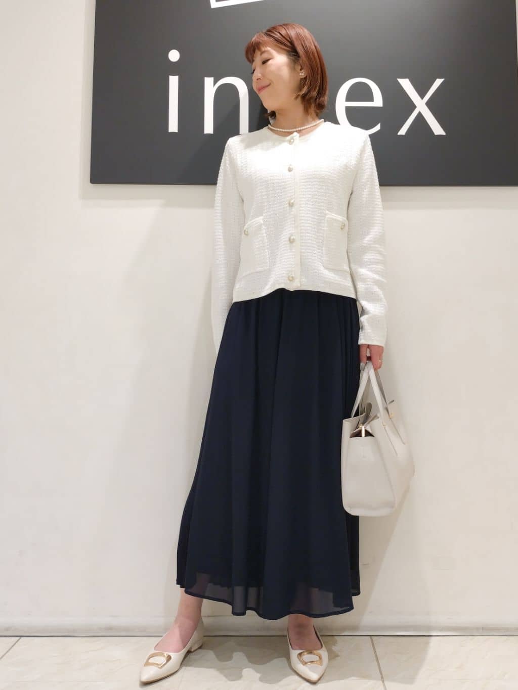 n.さんの「index｜◆コットンカノコカーディガン【洗濯機洗い可】」を使ったコーディネート