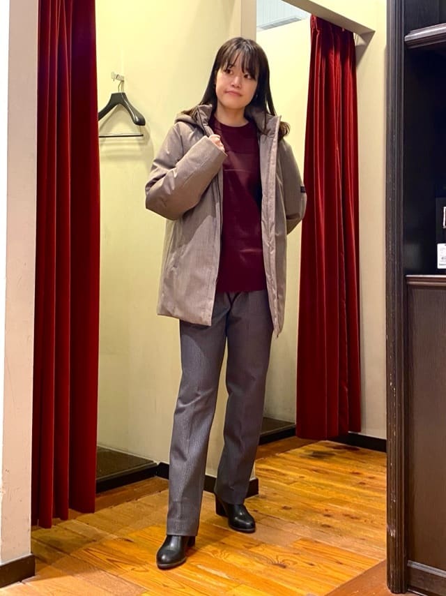 かわぴーさんの「TAKEO KIKUCHI｜【DOWN FABRIC】ダウンファブリック ドレスパンツ / セットアップ対応」を使ったコーディネート