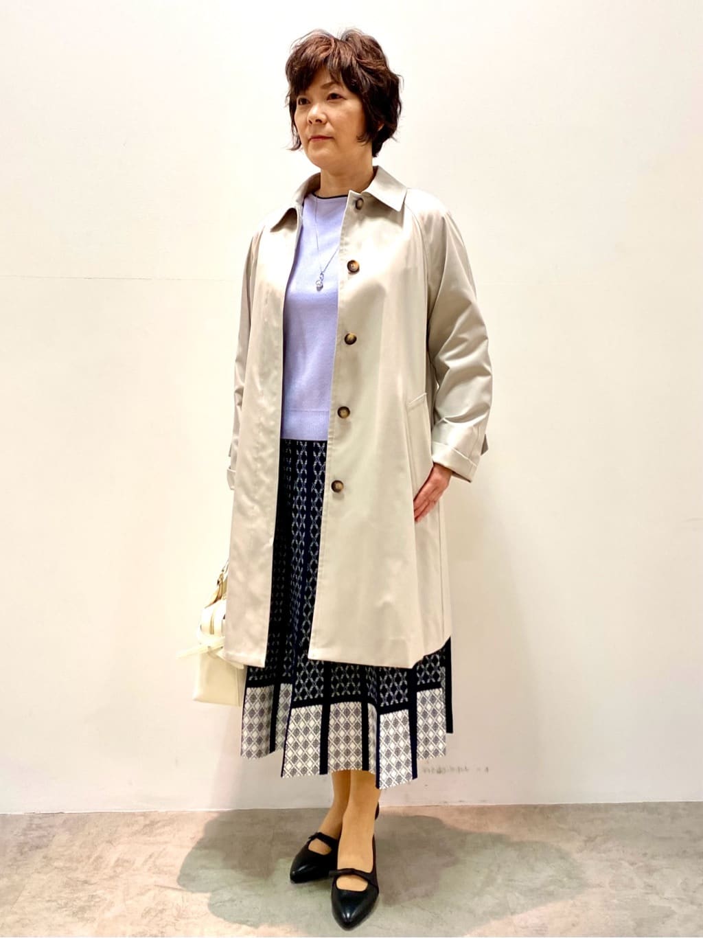 oharaさんの「Reflect｜◆【撥水】ストレッチステンカラーコート」を使ったコーディネート