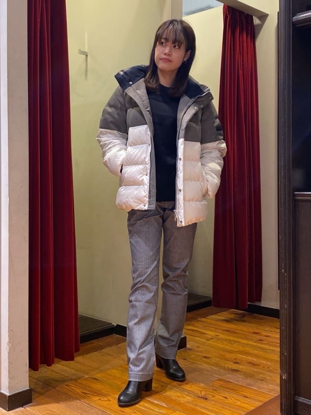 かわぴーさんの「TAKEO KIKUCHI｜【Made in JAPAN】播州織 ヘリンボン ストレート パンツ」を使ったコーディネート