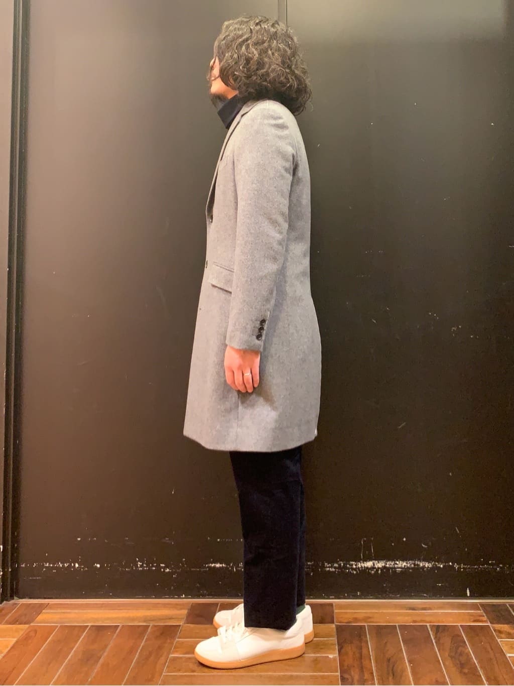 木村剛さんの「TAKEO KIKUCHI｜ウールカシミヤブレンド チェスターコート」を使ったコーディネート