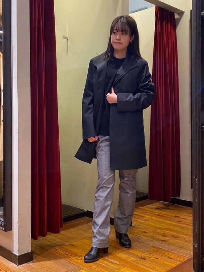 かわぴーさんの「TAKEO KIKUCHI｜【Made in JAPAN】播州織 ヘリンボン ストレート パンツ」を使ったコーディネート