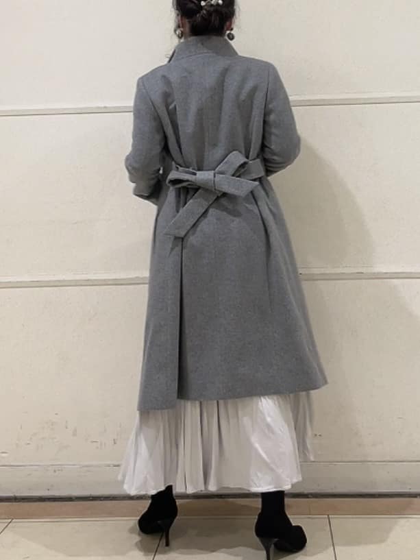 watanabeさんの「UNTITLED｜【日本製／2WAY衿】スタンドカラー ロングコート」を使ったコーディネート