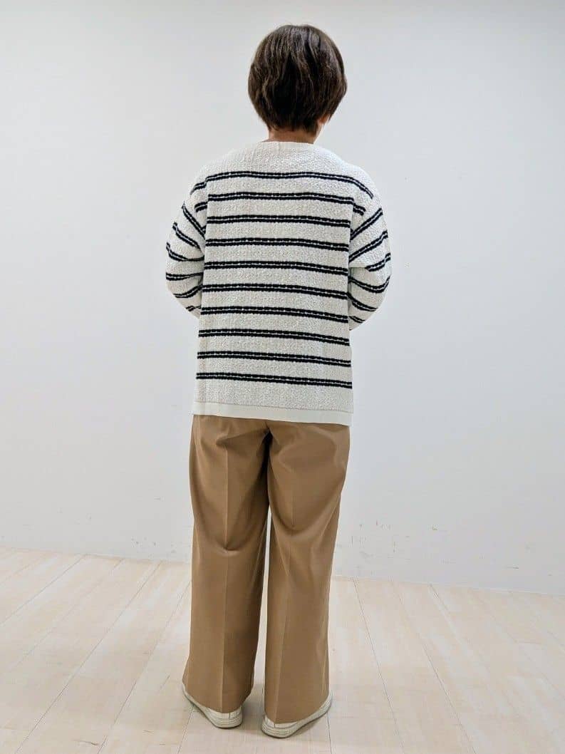 nishiさんの「Reflect｜◆ボートネックボーダーニット」を使ったコーディネート