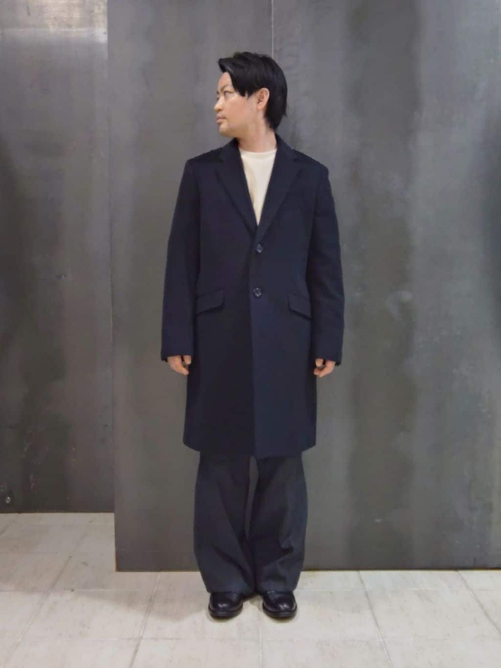 shiominさんの「TAKEO KIKUCHI｜ウールカシミヤブレンド チェスターコート」を使ったコーディネート