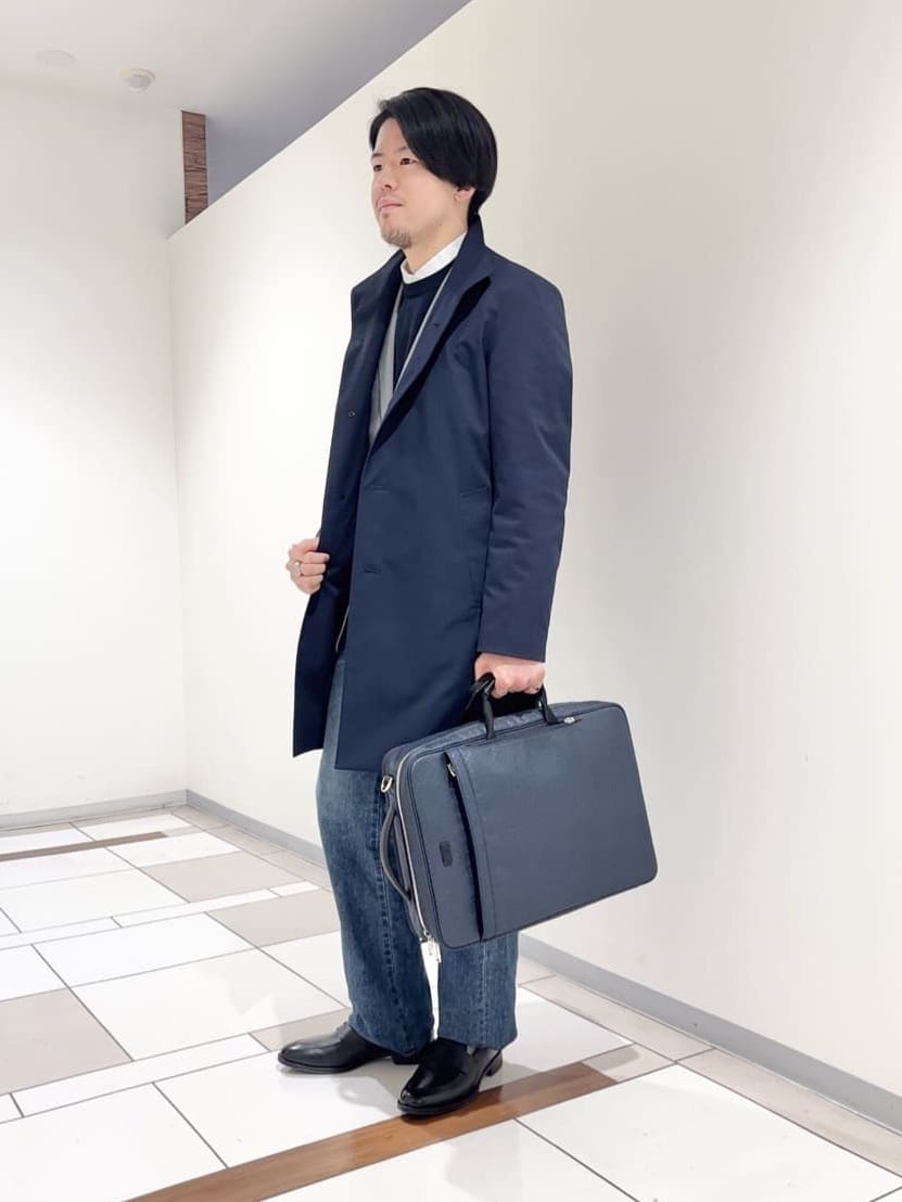 及川さんの「TAKEO KIKUCHI｜【モンスターストレッチ】日本製 ウォッシュド デニムパンツ」を使ったコーディネート