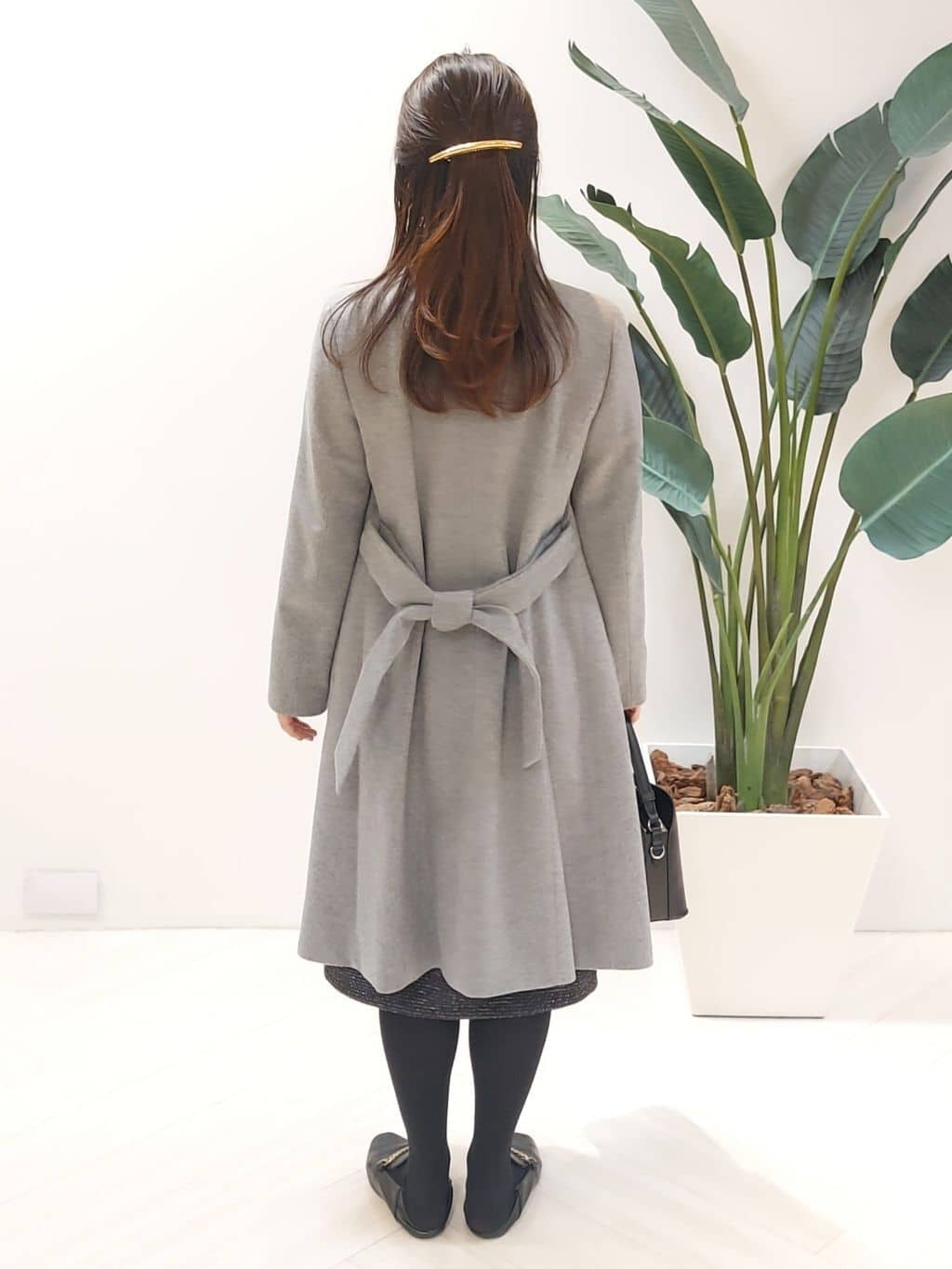 YuKaRiさんの「UNTITLED｜【日本製／2WAY衿】スタンドカラー ロングコート」を使ったコーディネート