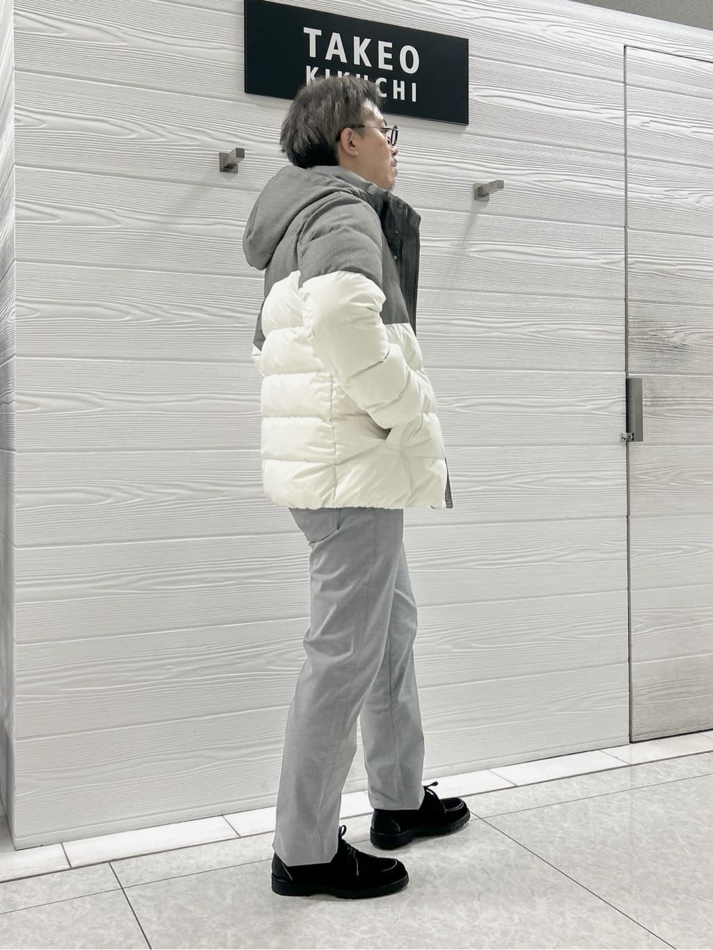 すーさんの「TAKEO KIKUCHI｜【Made in JAPAN】播州織 ストレッチ パンツ」を使ったコーディネート
