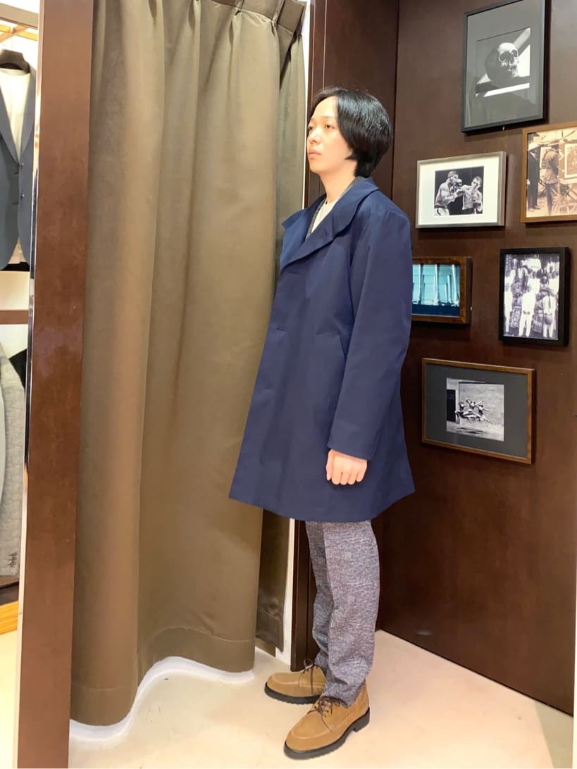 コバヤシさんの「TAKEO KIKUCHI｜【ONOFF対応】TRダブルニット ストレッチパンツ」を使ったコーディネート