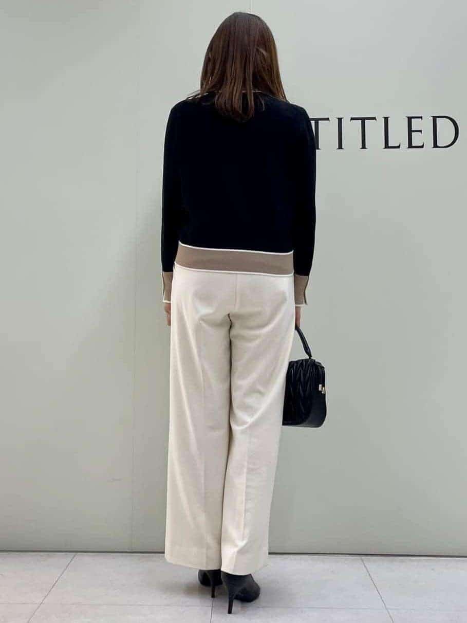 Sakaiさんの「UNTITLED｜◆【アンサンブル可能/6色展開】スパンレーヨン プルオーバーニット」を使ったコーディネート
