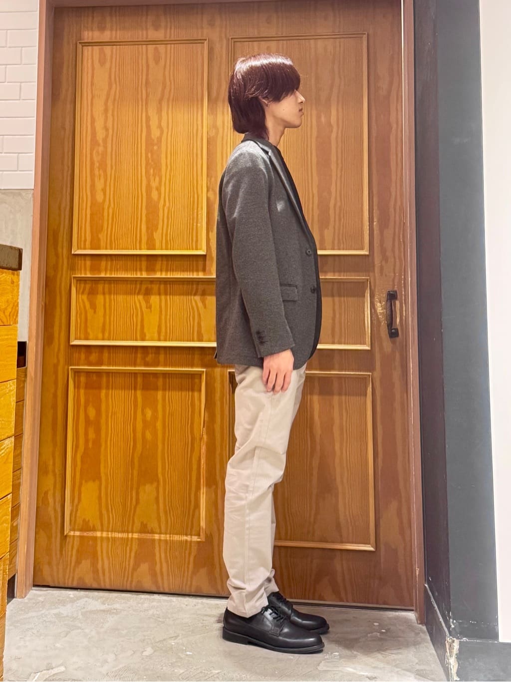 こーたさんの「THE SHOP TK｜【オールシーズン穿ける！】7DAYSストレッチへリンボンパンツ　ON&hArr;OFF兼用」を使ったコーディネート