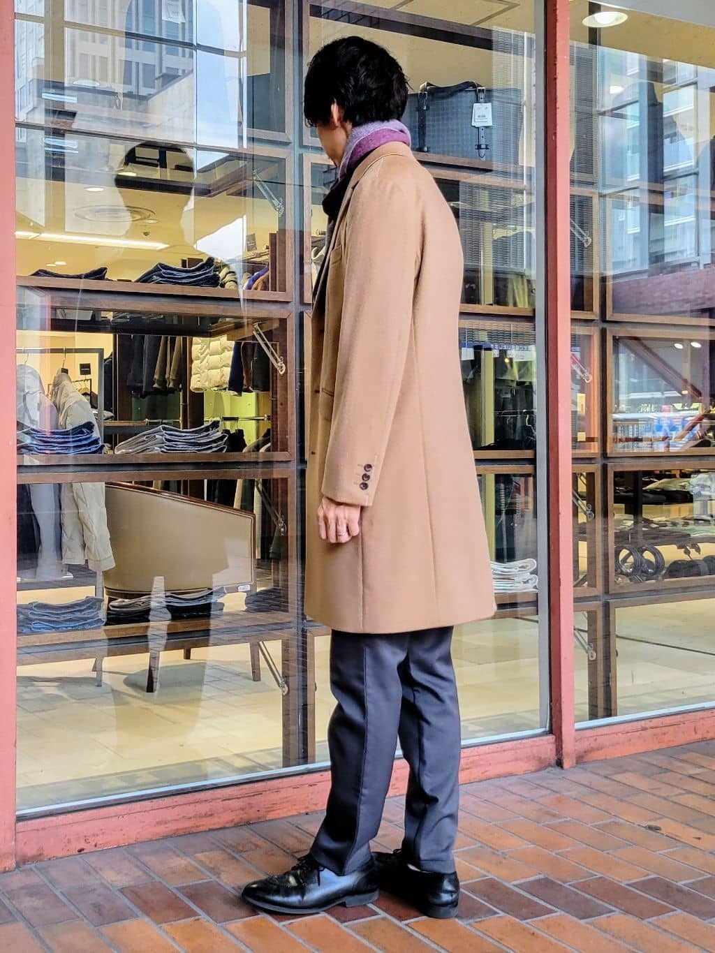 piroyaさんの「TAKEO KIKUCHI｜ウールカシミヤブレンド チェスターコート」を使ったコーディネート