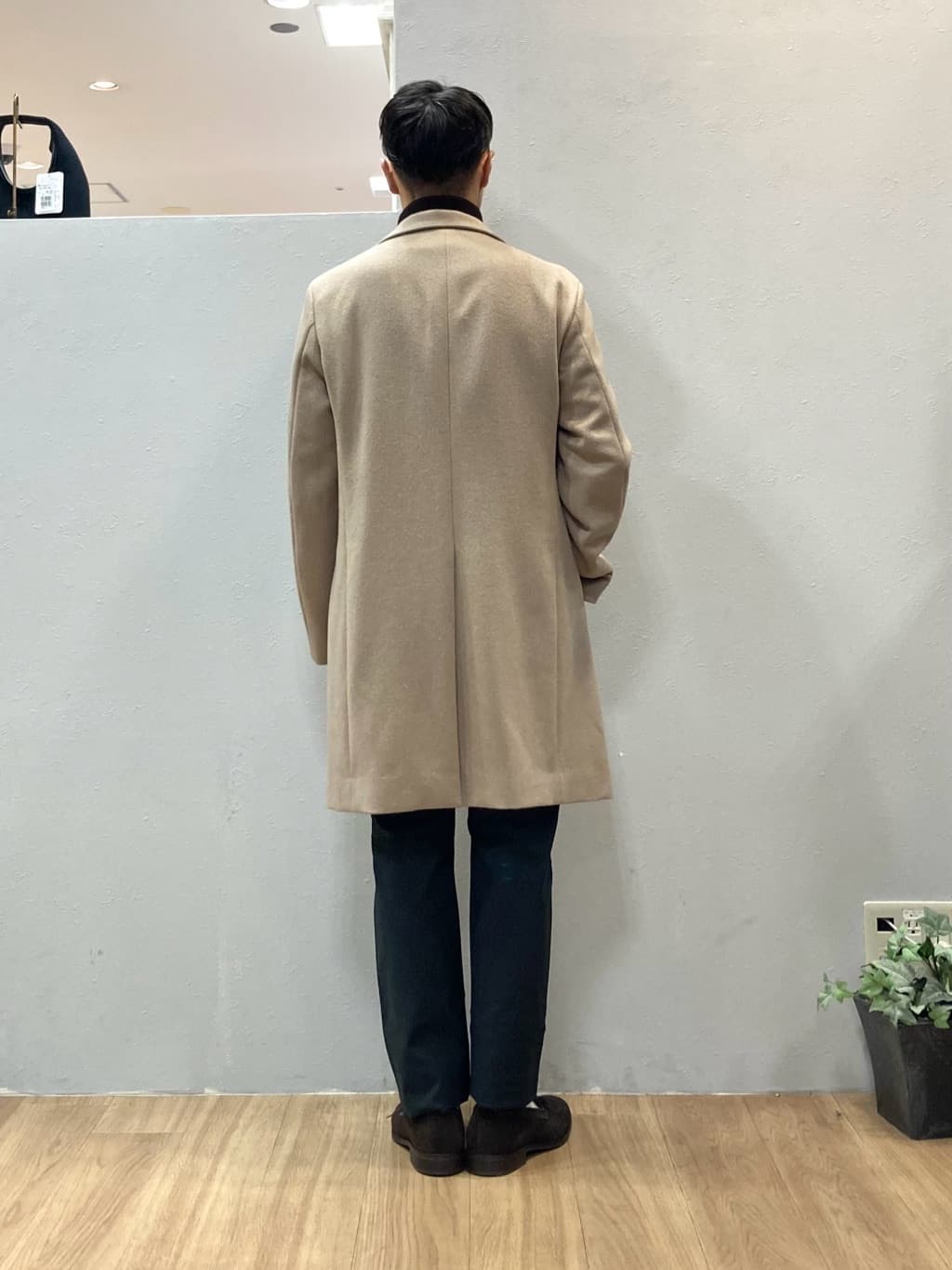シュンさんの「TAKEO KIKUCHI｜【ウールカシミヤブレンド】ビーバー調 スタンドカラー コート」を使ったコーディネート