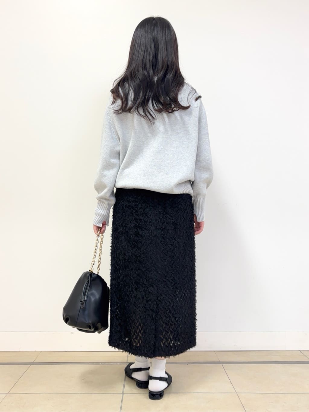 あやかさんの「UNTITLED｜◆【洗える/体型カバー】コットンウールプルオーバーニット」を使ったコーディネート