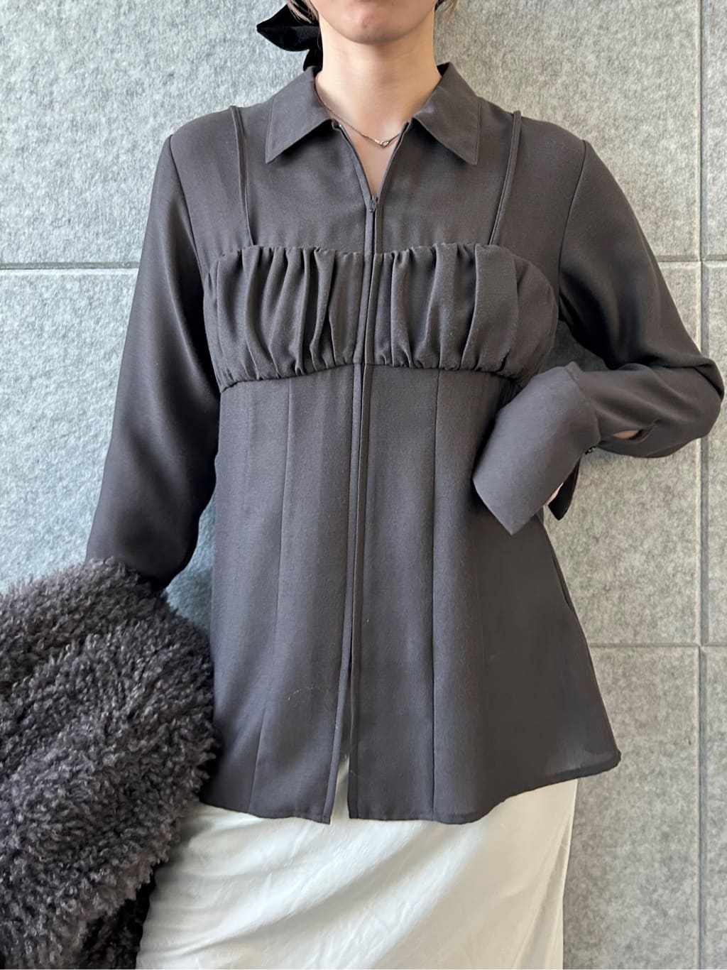 honoka Aさんの「CODE A｜satin cami dress」を使ったコーディネート