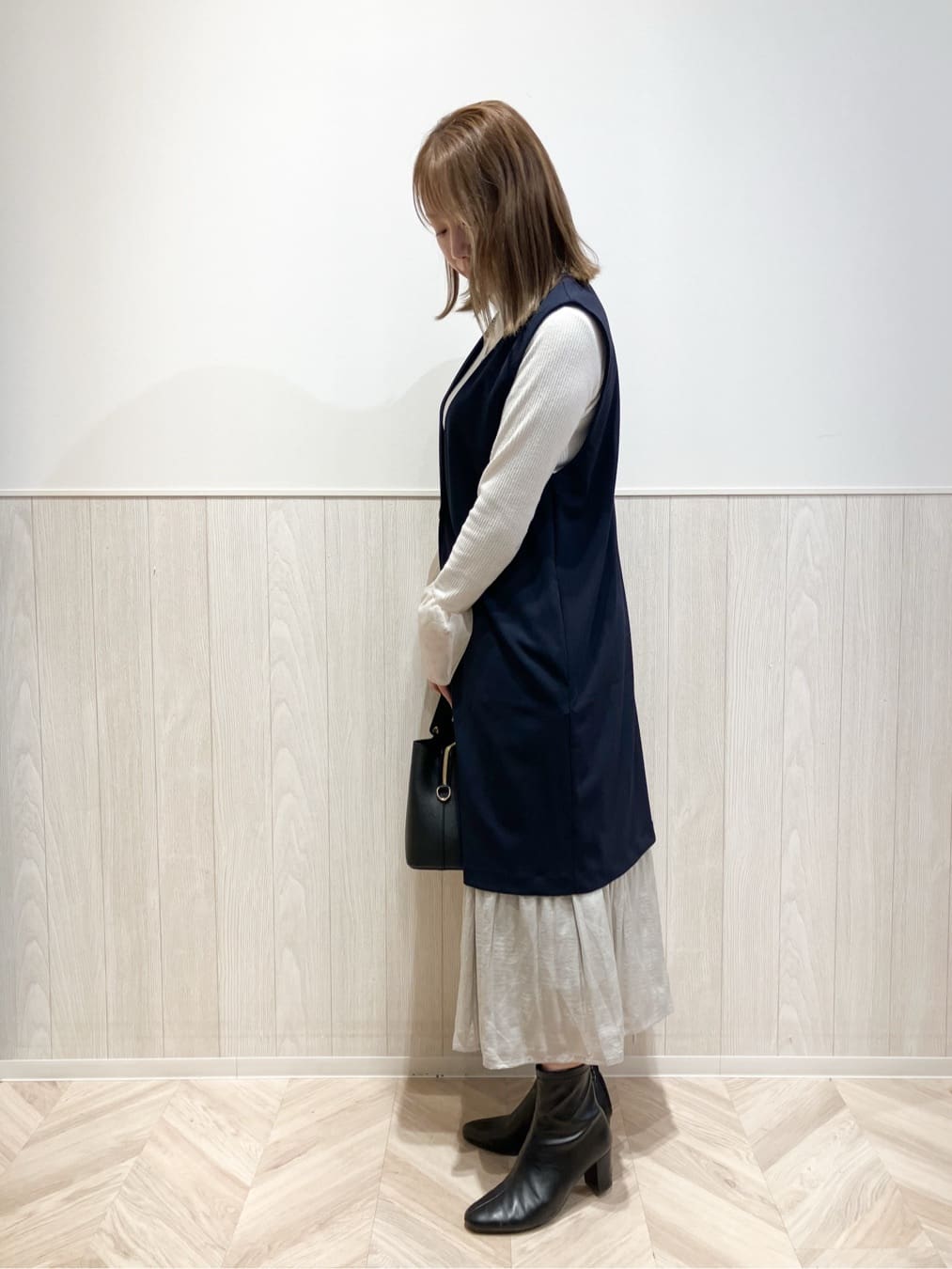shokoさんの「SHOO･LA･RUE｜◆【S-LL】チュール切替リブインナートップス」を使ったコーディネート