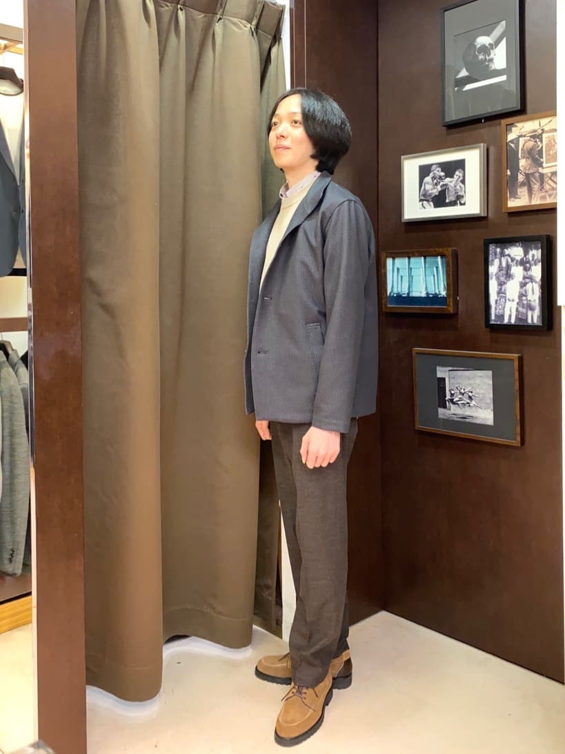 コバヤシさんの「TAKEO KIKUCHI｜【DOWN FABRIC】ダウンファブリック スタンドカラーブルゾン」を使ったコーディネート