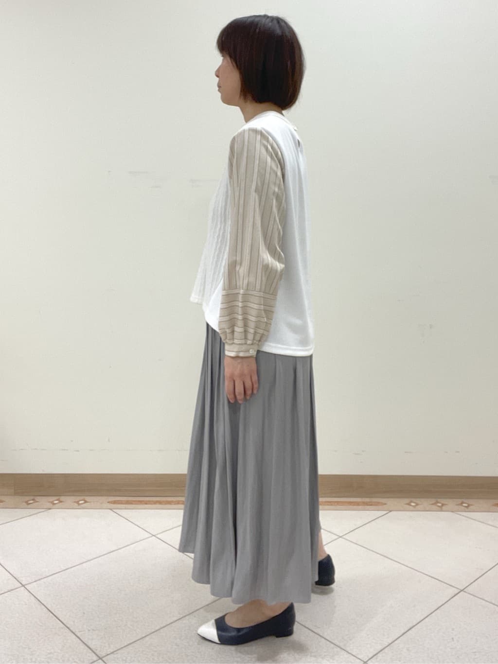 hanaさんの「Reflect｜◆【夏SALE／E‐QUALITY／洗える】異素材ミックスプルオーバー」を使ったコーディネート