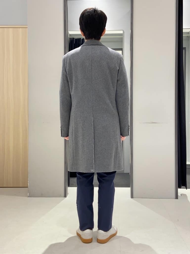 わいずみさんの「TAKEO KIKUCHI｜ウールカシミヤブレンド チェスターコート」を使ったコーディネート
