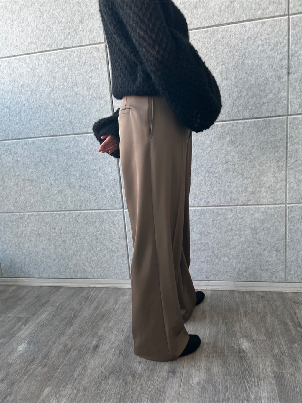 yukoさんの「CODE A｜2way sheer mohair pullover」を使ったコーディネート