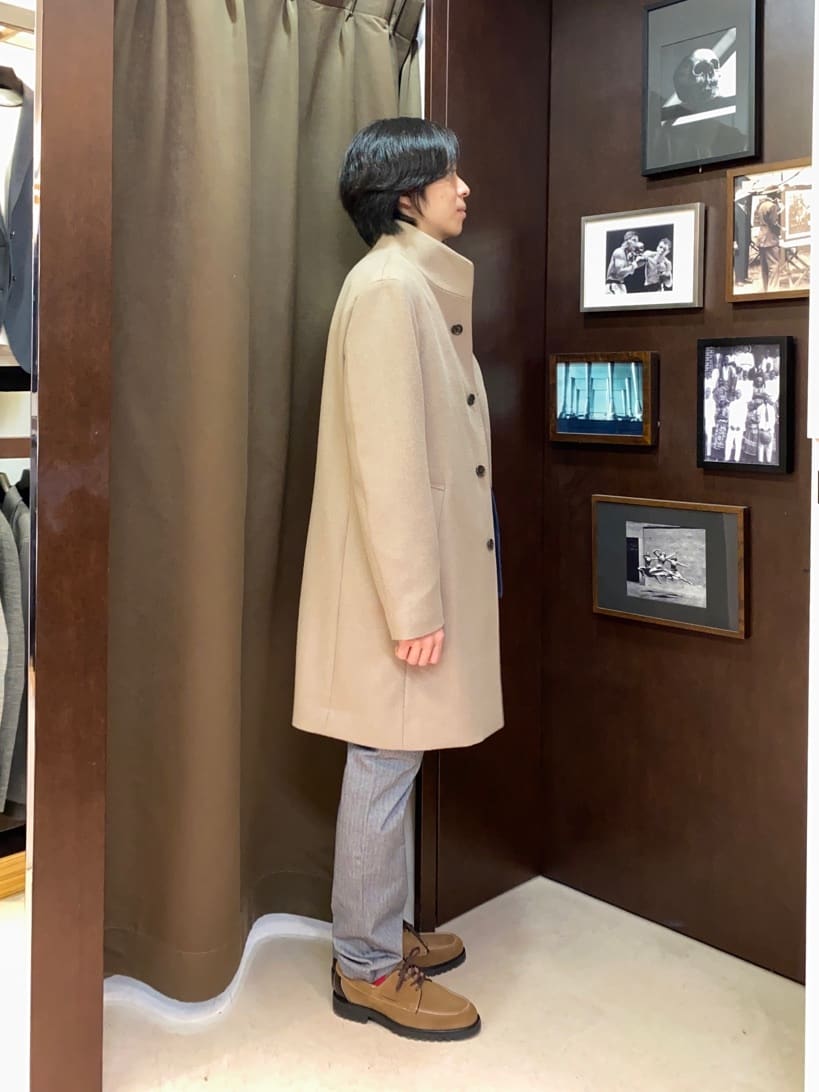 コバヤシさんの「TAKEO KIKUCHI｜【Made in JAPAN】播州織 ヘリンボン ストレート パンツ」を使ったコーディネート