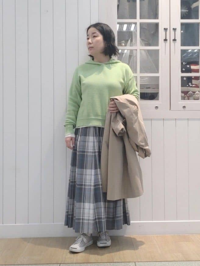 kaiさんの「Dessin｜◆【ウエストゴム・4サイズ展開】映えチェック柄スカート（XS～L）」を使ったコーディネート