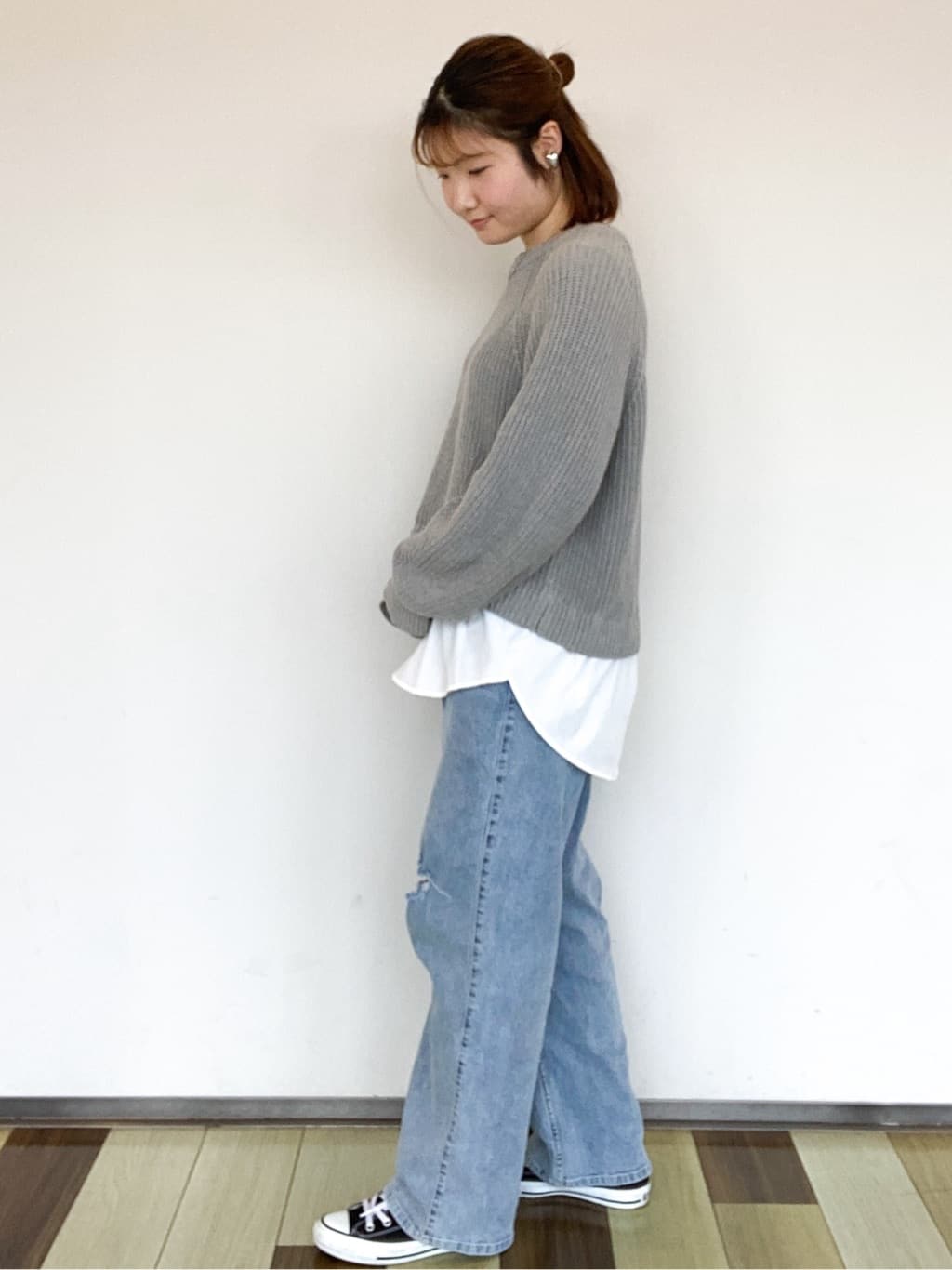 sayaさんの「OPAQUE.CLIP｜CONVERSE キャンバス オールスター HI」を使ったコーディネート