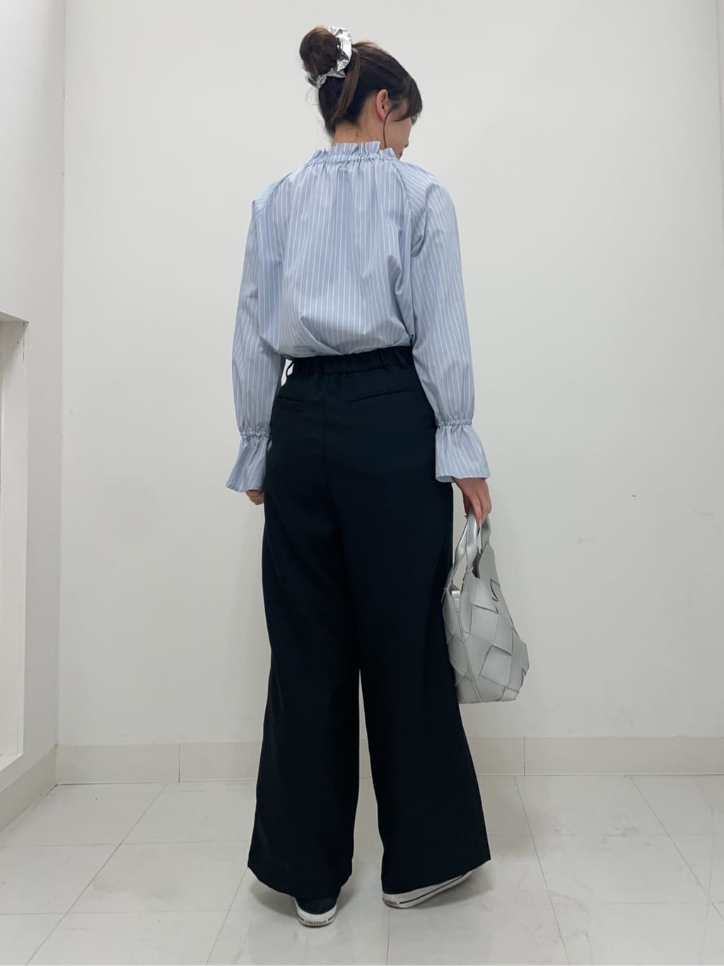KANNAさんの「Dessin｜◆【洗える】ギャザーネックボウタイブラウス」を使ったコーディネート