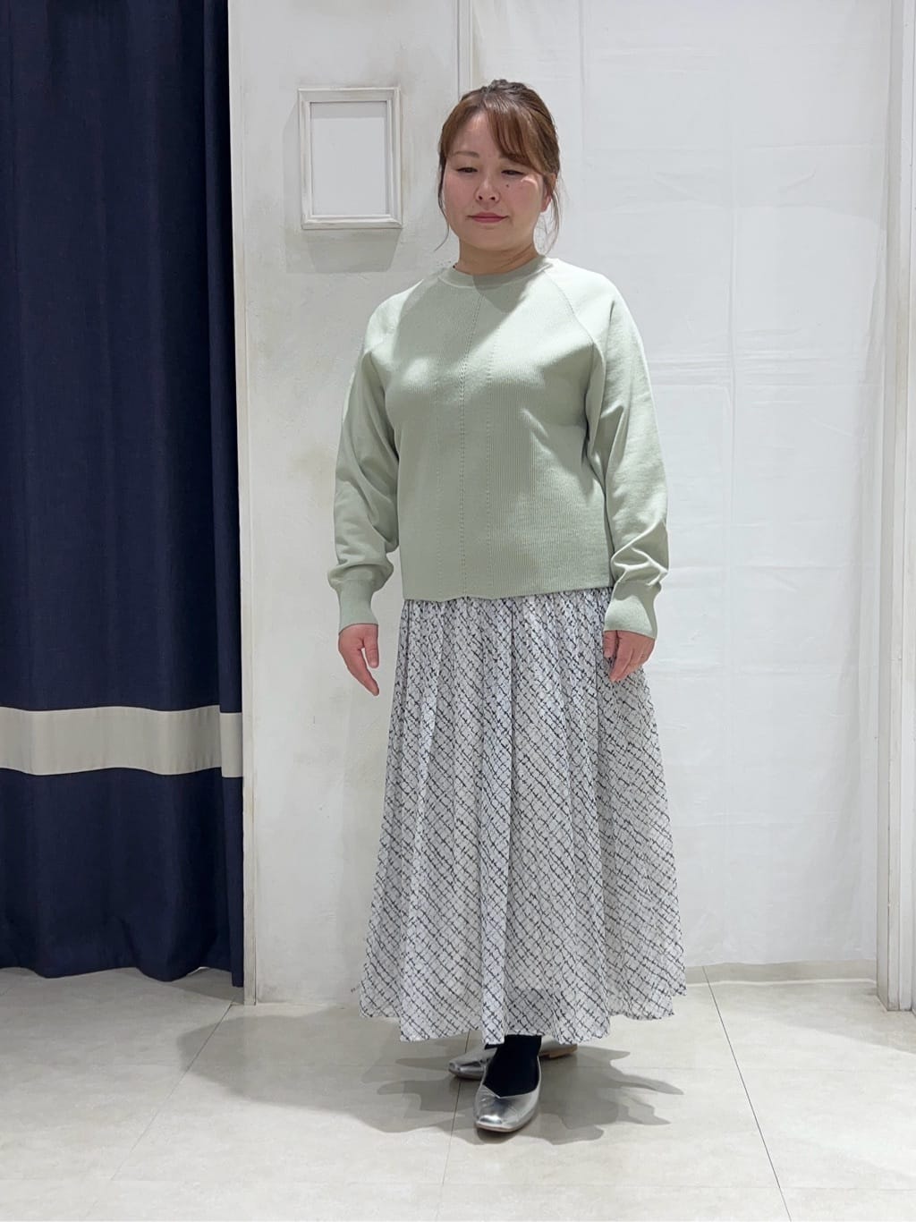 kokoさんの「grove｜◆畦編みクルーネックニット」を使ったコーディネート