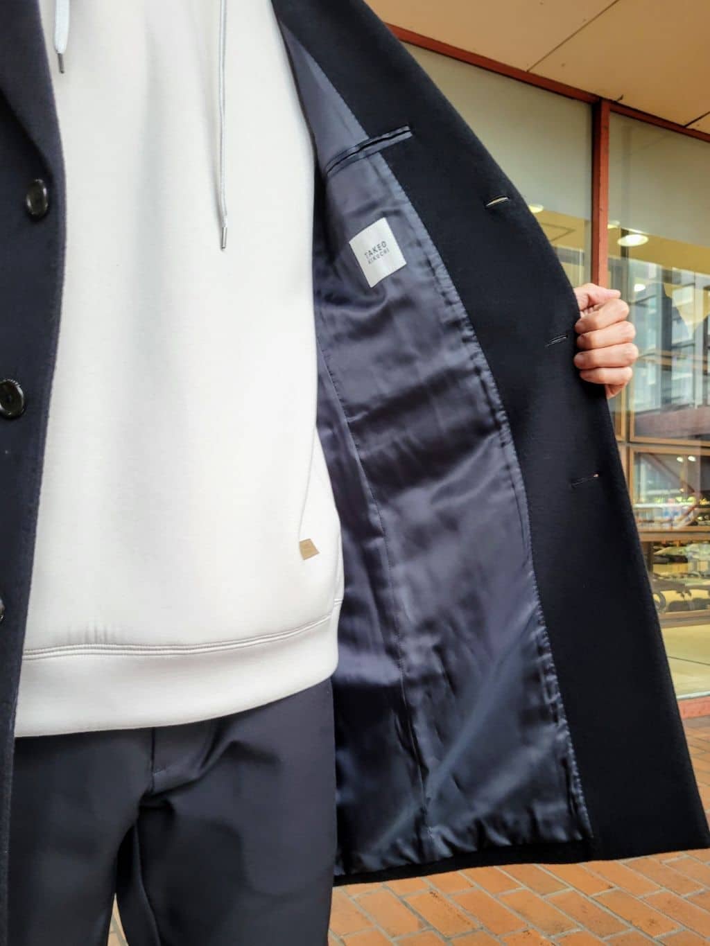 piroyaさんの「TAKEO KIKUCHI｜ウールカシミヤブレンド チェスターコート」を使ったコーディネート