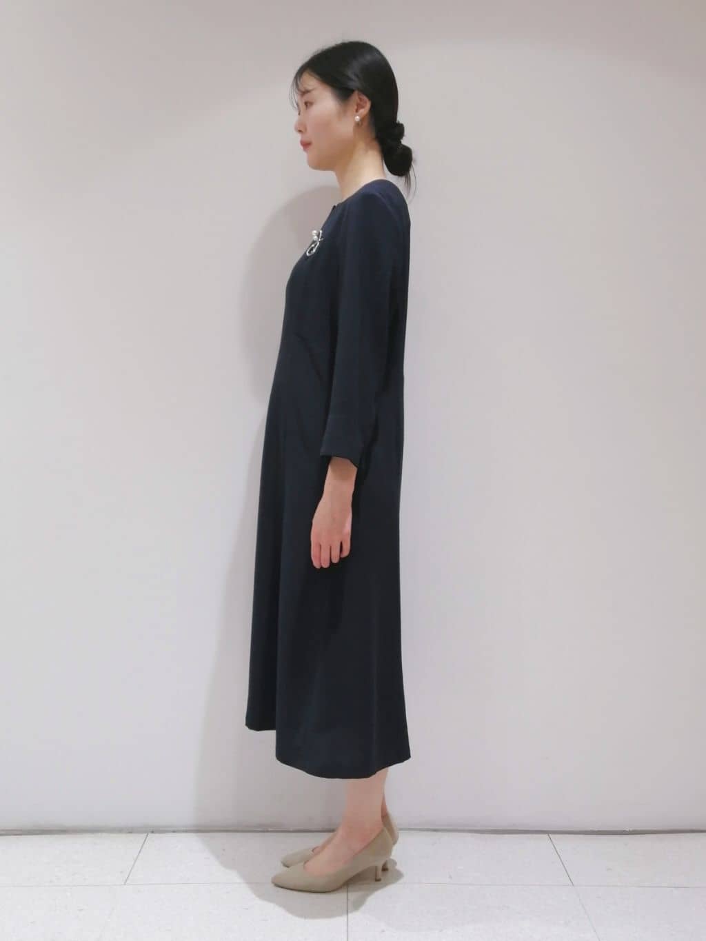 ayanoさんの「INDIVI｜◆【着る日傘/遮熱/UVケア】フィット＆フレアワンピース」を使ったコーディネート