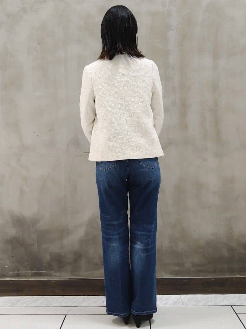 shioさんの「grove｜◆フリンジツイードジャケット」を使ったコーディネート