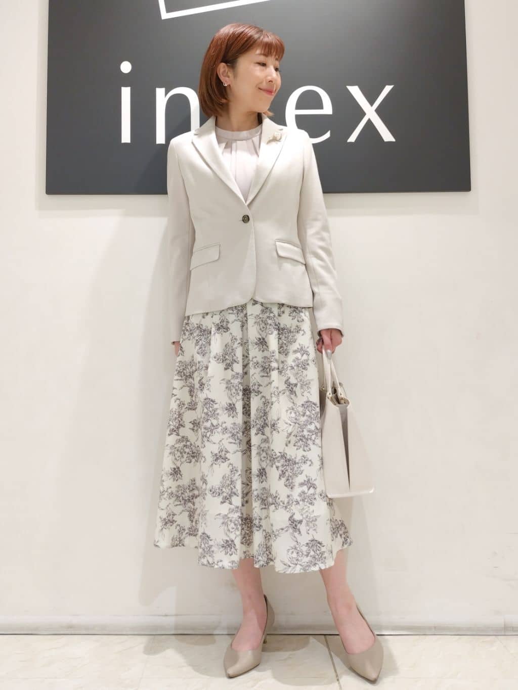 n.さんの「index｜《5色展開／XS-LLサイズ》ストレッチテーラードジャケット／セットアップ対応【イージーアイロン】」を使ったコーディネート