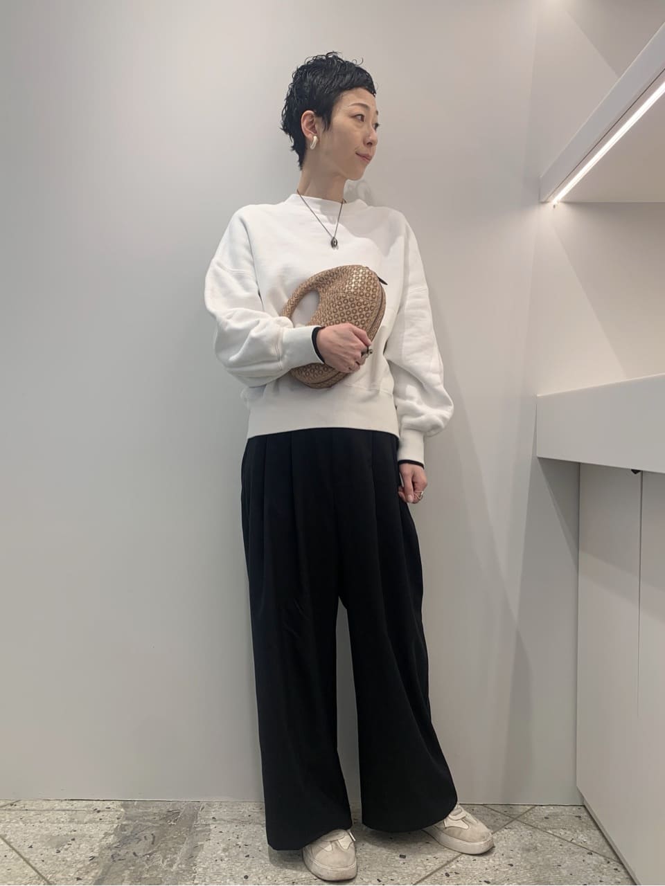 Kさんの「HIROKO HAYASHI｜GIRASOLE（ジラソーレ）クロワッサンバッグM」を使ったコーディネート