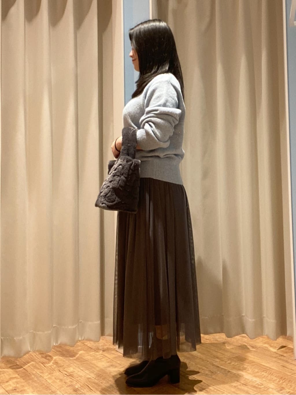 Haruさんの「SHOO･LA･RUE｜◆【セレモニーからデイリーまで】女性らしさあふれる チュールスカート」を使ったコーディネート