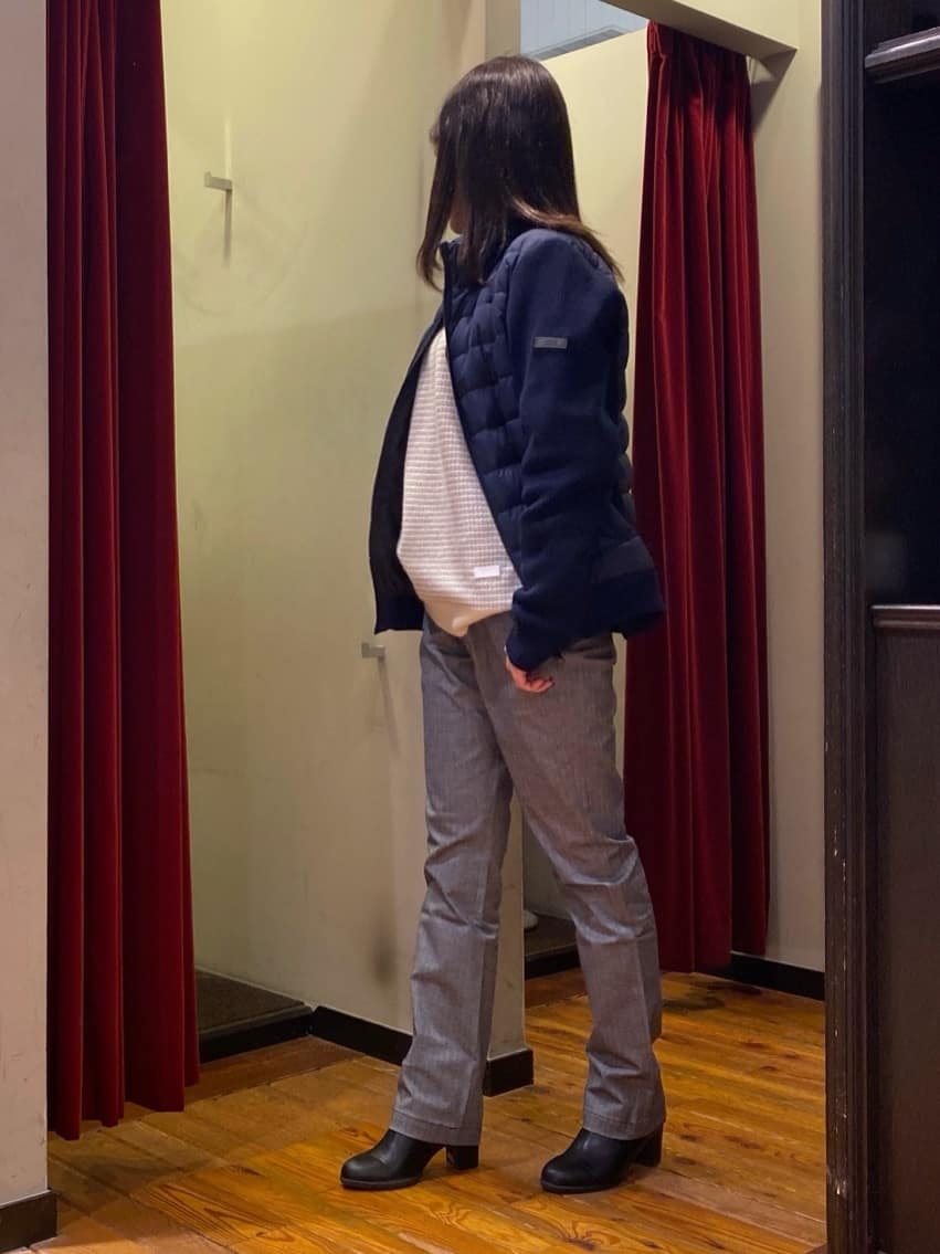かわぴーさんの「TAKEO KIKUCHI｜【Made in JAPAN】播州織 ヘリンボン ストレート パンツ」を使ったコーディネート