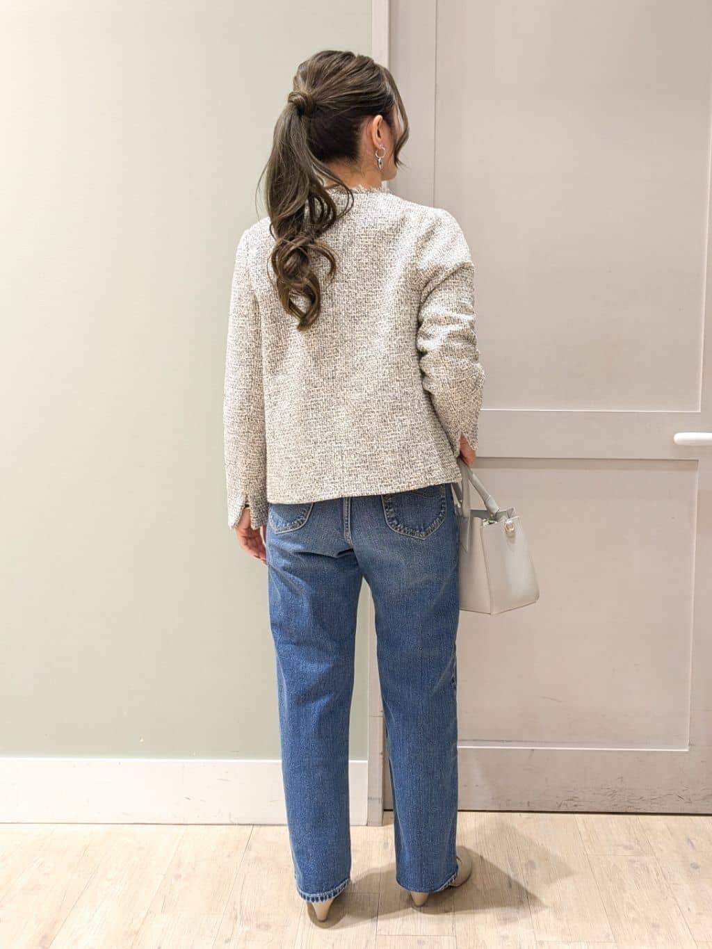 kuwawaさんの「grove｜【Lee&times;grove別注】STRAIGHT DENIM PANTS」を使ったコーディネート