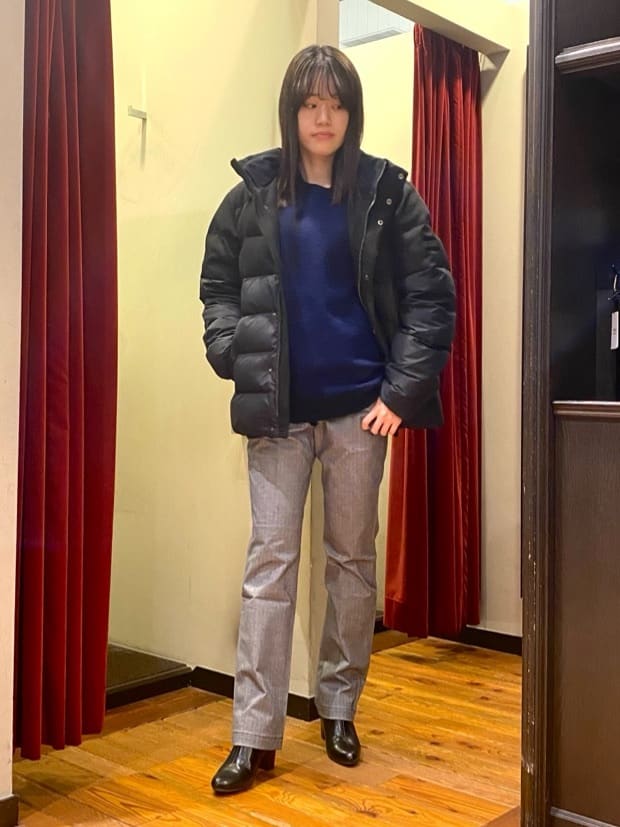 かわぴーさんの「TAKEO KIKUCHI｜【Made in JAPAN】播州織 ヘリンボン ストレート パンツ」を使ったコーディネート