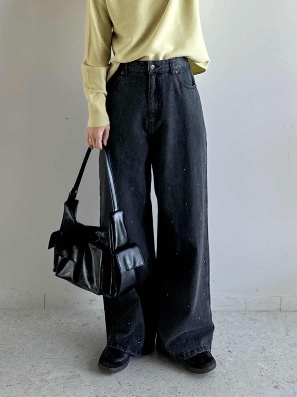 omaさんの「THE SHOP TK｜◆【毛玉になりにくい/蓄熱性】春色_美人ガーターニット/洗える/体形カバー」を使ったコーディネート